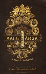 Magyarország, Budapest V., Bajcsy-Zsilinszky út (Váci körút) 14., Mai Manó és Társa fényképészeti műterme., 1900, Németh Tamás, műterem, fényképész, hátlap, Budapest, Fortepan #85950