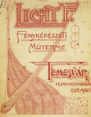 Romania,Transylvania, Timisoara, a Hunyadi híddal szemben, Licht F. fényképészeti műterme., 1910, Veszprém Megyei Levéltár/Nemere Péter, studio, photographer, verso, Fortepan #85962