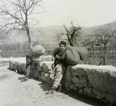 1916, Schmidt Albin, zsák, hordár, Fortepan #86117