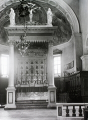 Italy, Grado, a Szent Eufémia bazilika oltára., 1910, Schmidt Albin, altar, church interior, Fortepan #86275