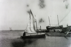 1910, Schmidt Albin, sailboat, Fortepan #86281