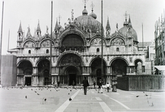 Italy, Venice, Szent Márk tér és székesegyház., 1910, Schmidt Albin, square, basilica, Cathedral, Fortepan #86321