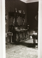 Hungary, Budapest V., Nádor utca 5., a felvétel a bérház (korábban Tigris Szálloda) egyik lakásában készült., 1909, Schmidt Albin, interior, serving cupboard, Budapest, Fortepan #86325