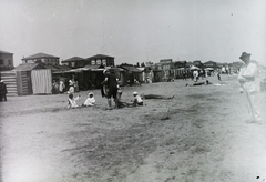 1910, Schmidt Albin, beach, bathing suit, sunbathe, Fortepan #86336