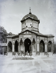 Slovakia, Bardejovské Kúpele, Fő-forrás., 1906, Magyar Földrajzi Múzeum / Erdélyi Mór cége, crest, health resort, Fortepan #86411