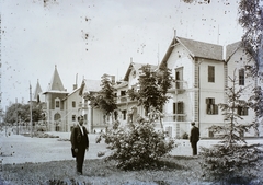 Hungary,Lake Balaton, Keszthely, a Hullám és a Balaton szálloda., 1908, Magyar Földrajzi Múzeum / Erdélyi Mór cége, hotel, Fortepan #86468