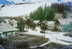 Romania,Transylvania, Borsec, középen a fürdő bejárata., 1908, Magyar Földrajzi Múzeum / Erdélyi Mór cége, village, Fortepan #86535