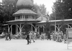 Hungary, Hévíz, tejcsarnok., 1948, Gyöngyi, genre painting, Fortepan #8656