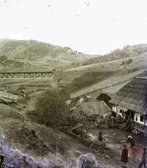 Romania,Transylvania, viadukt a Tatros folyó felett., 1908, Magyar Földrajzi Múzeum / Erdélyi Mór cége, bridge, Fortepan #86563