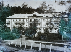 Slovakia, Bardejovské Kúpele, Széchenyi Szálloda., 1912, Magyar Földrajzi Múzeum / Erdélyi Mór cége, health resort, Fortepan #86621