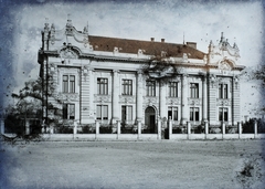 Románia,Erdély, Temesvár, Balázs tér (Bulevardul Ion C. Brătianu), az Osztrák-Magyar Bank (később Román Nemzeti Bank) székháza., 1910, Magyar Földrajzi Múzeum / Erdélyi Mór cége, középület, Osztrák-Magyar Monarchia, Fortepan #86656