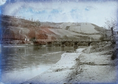 Drina folyó., 1908, Magyar Földrajzi Múzeum / Erdélyi Mór cége, bridge, wooden bridge, Fortepan #86661