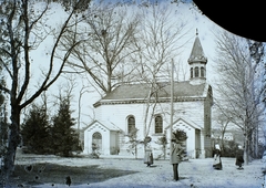 Hungary, Hévíz, a Gyógyfürdő parkja (később Dr. Schulhof Vilmos sétány), kápolna., 1911, Magyar Földrajzi Múzeum / Erdélyi Mór cége, chapel, Fortepan #86690