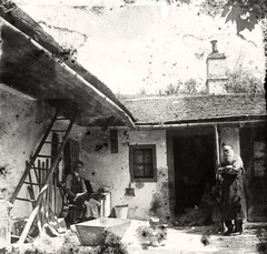 1910, Magyar Földrajzi Múzeum / Erdélyi Mór cége, inner courtyard, damaged photo, Fortepan #86756