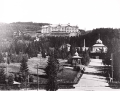 Szlovákia,Magas-Tátra, Tátralomnic, Grand Hotel., 1906, Magyar Földrajzi Múzeum / Erdélyi Mór cége, erdő, szálloda, Tátra hegység, Quidó Hoepfner-terv, Györgyi Géza-terv, Fortepan #86830