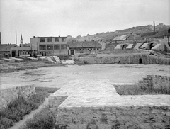 Magyarország, Óbuda, Budapest III., katonavárosi amfiteátrum., 1949, Gyöngyi, villamos, antik kultúra, középbejáratú villamos, Budapest, Fortepan #8687