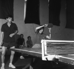 Magyarország, Vác, a felvétel az asztalitenisz Dunakanyar Kupán készült., 1971, Urbán Tamás, ping pong, Fortepan #87365