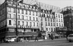 Franciaország, Párizs, Place Pigalle., 1971, Urbán Tamás, étterem, mozi, Fortepan #87422