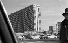 Németország, München, Arabellastrasse, Arabella Hotel., 1971, Urbán Tamás, szálloda, felhőkarcoló, NSZK, modern építészet, Toby Schmidbauer-terv, Fortepan #87437