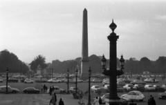 France, Paris, Place de la Concorde az obeliszkkel., 1971, Urbán Tamás, traffic, Citroën-brand, Obelisk, Fortepan #87449