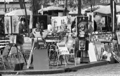 France, Paris, Montmartre, Place du Tertre., 1971, Urbán Tamás, Fortepan #87488