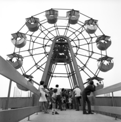 Hungary, Székesfehérvár, Ligetsor, Vidámpark, Óriáskerék., 1972, Urbán Tamás, Ferris wheel, amusement park, Fortepan #87692