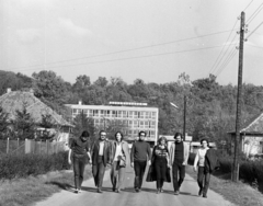 Hungary, Verőce, Express Diák és Ifjúsági Üdülőtábor., 1972, Urbán Tamás, height chart, hotel, Expressz travel agency, Fortepan #87907