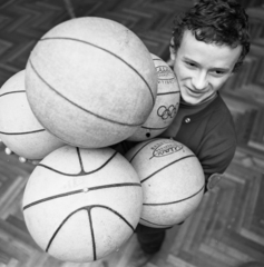 Hungary, Tokaj, Tokaji Ferenc Gimnázium., 1972, Urbán Tamás, basketball, Fortepan #87941