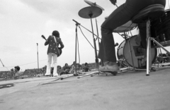 Hungary, Miskolc, DVTK-stadion, Rockfesztivál., 1973, Urbán Tamás, band, auditorium, stadium, rock festival, Fortepan #88145