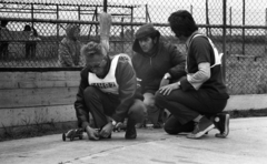 Magyarország, Budaörsi repülőtér, Budapest XI., sebességi versenyautó modellek Országos Bajnoksága., 1974, Urbán Tamás, verseny, autómodell, Budapest, Fortepan #88400