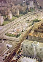 Germany, Berlin, Kelet-Berlin, Alexanderstrasse., 1978, Fortepan, colorful, picture, GDR, East-Berlin, bird's eye view, Fortepan #8852