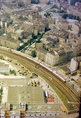 Germany, Berlin, Kelet-Berlin, Dickensstrasse., 1978, Fortepan, railway, colorful, picture, GDR, East-Berlin, bird's eye view, Fortepan #8854