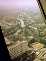 Germany, Berlin, Kelet-Berlin, a Múzeumsziget, a Bode múzeum kupolájával., 1978, Fortepan, railway, colorful, picture, GDR, East-Berlin, bird's eye view, Fortepan #8860