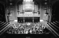 Hungary, Budapest VI., Zeneakadémia, Nagyterem., 1975, Urbán Tamás, organ, theater room, Budapest, Fortepan #88635