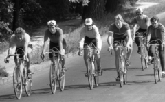 Hungary, Budapest XII., Eötvös út a Normafánál., 1976, Urbán Tamás, bicycle, Budapest, racing bicycle, Fortepan #88763