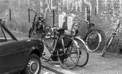 Netherlands, 1976, Urbán Tamás, bicycle, parking meter, Fortepan #88815