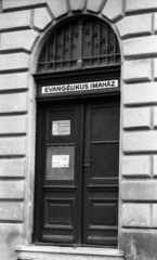 Hungary, Budapest XIII., Váci út 129., 1976, Urbán Tamás, Budapest, gate, Lutheranism, Fortepan #88888