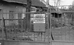 Hungary, Budapest XIII., 1976, Urbán Tamás, label, workshop, fence, building, Budapest, locksmith, Vacancies, Fortepan #88913