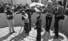 Magyarország, Szentendre, Rab Ráby tér., 1979, Urbán Tamás, fényképezőgép, fotózás, Rollei Rolleiflex, Zenit-márka, Nikon F2, Fortepan #89190