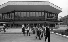 Magyarország, Győr, Kisfaludy Színház (később Győri Nemzeti Színház), a Győri Balett táncosai., 1979, Urbán Tamás, nemzeti színház, modern építészet, Harmati János-terv, Vincze Kálmán-terv, Fortepan #89213