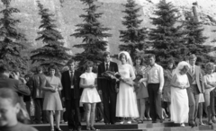 Russia, Moscow, Vörös tér, háttérben a Kreml., 1975, Urbán Tamás, Soviet Union, wedding ceremony, bride, Fortepan #89328