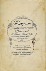 Magyarország, Budapest V., Károly körút 24., Hungária Fényképészeti társaság., 1900, Mészöly Leonóra, műterem, fényképész, hátlap, Budapest, Fortepan #90232