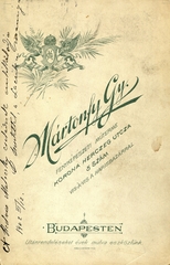 Magyarország, Budapest V., Petőfi Sándor (Koronaherceg) utca 5., Mártonfy Gyula fényképészeti műterme., 1902, Mészöly Leonóra, műterem, fényképész, hátlap, Budapest, Fortepan #90311