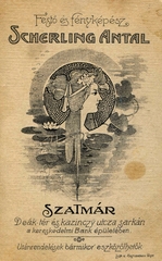 Románia,Erdély, Szatmárnémeti, Scherling Antal festő és fényképész., 1900, Mészöly Leonóra, műterem, fényképész, hátlap, Fortepan #90353