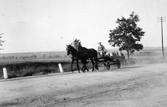 1928, Fortepan, lovaskocsi, tájkép, kocsis, Fortepan #9038