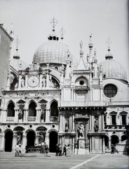 Italy, Venice, Szent Márk-székesegyház a Dózse-palota udvarából nézve., 1907, Zichy, basilica, Fortepan #9063