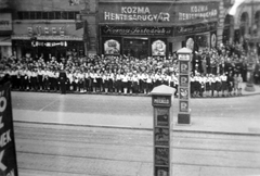 Magyarország, Budapest VIII.,Budapest VII., villamosmegálló a Rákóczi úton a Rottenbiller utcánál., 1938, Fortepan, Budapest, Fortepan #9074