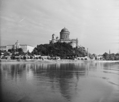 Magyarország, Esztergom, Duna, Ószeminárium, Bazilika., 1955, UVATERV, egy dunai hajóút, Bazilika, Duna, Hild József-terv, Fortepan #91219