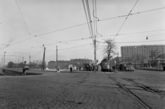 Magyarország, Budapest X.,Budapest IX., Üllői út, balra a Ceglédi út., 1963, UVATERV, taxi, villamos, Moszkvics 407, Budapest, GAZ 51, Fortepan #91334