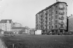 Magyarország, Budapest II., Széna tér, szemben a Varsányi Irén utca., 1959, UVATERV, német gyártmány, teherautó, Robur-márka, Framo-márka, Robur Garant, TEFU-szervezet, Budapest, Fortepan #91343